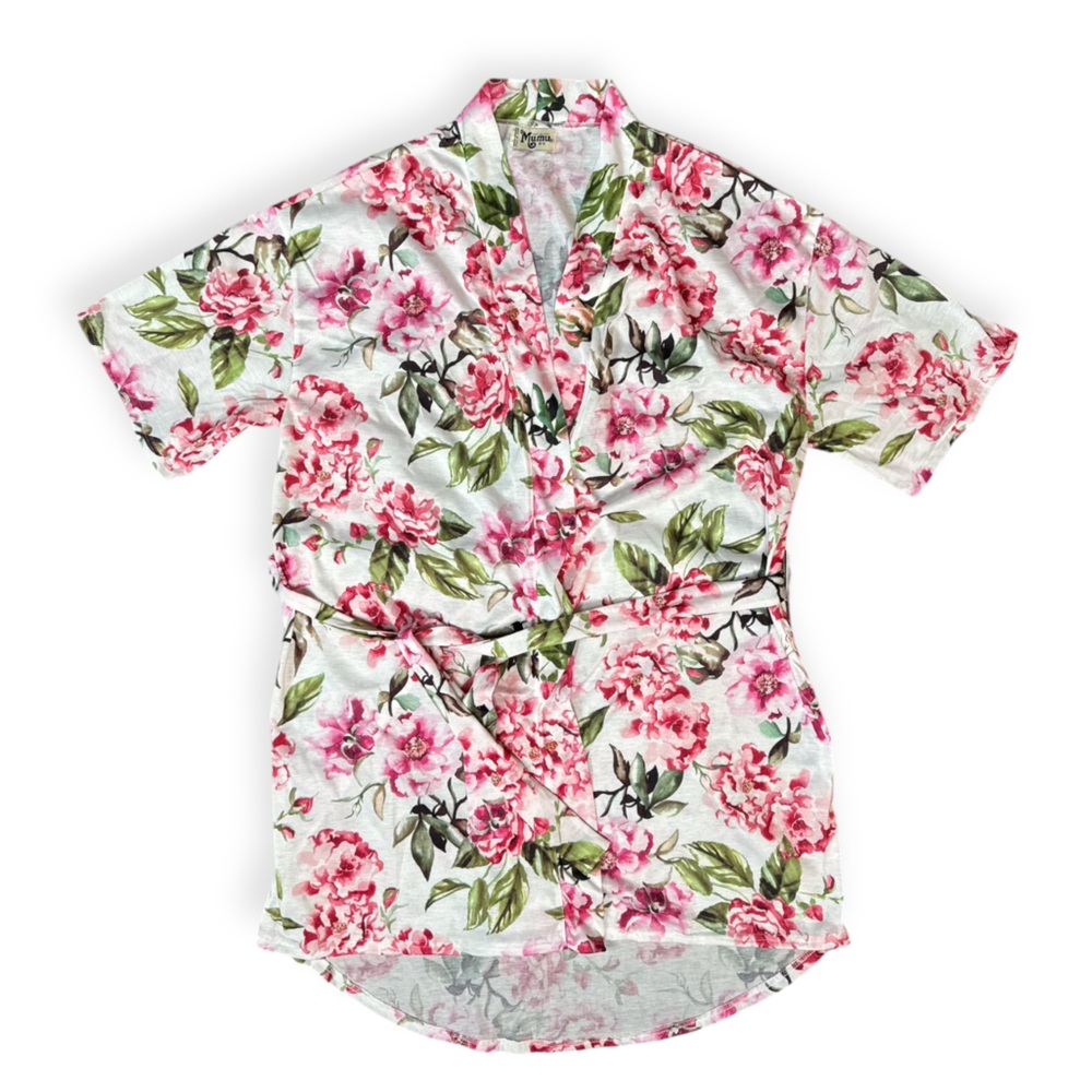 SHOW ME YOUR MUMU BRIE GARDEN OF BLOOMS FLORAL FLOWY DUSTER KIMONO STYLE ROBE - Picture 11 of 13